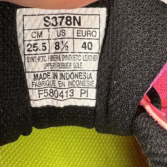 Asics Gel Shoes Sneakers Neon Pink Mesh S378N Size 8.5 Women’s Running Training - Picture 7 of 8